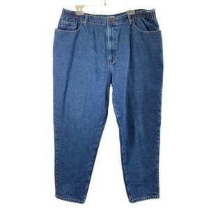 LL Bean Flannel Lined Jeans Womens Plus Size 20W Original Fit / Relaxed Outdoors